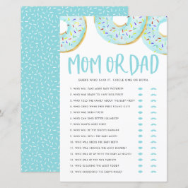 Blue Donuts Raten Sie, wer Mama oder Vater Baby Du