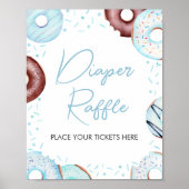 Blue Donuts und Windeln Windeln Windeln Raffel Poster (Vorne)