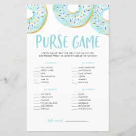 Blue Donuts Was ist in Ihrem Purse Baby Shower Gam
