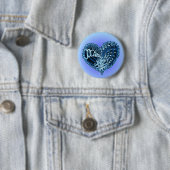 Blue Doodle Heart Button (Beispiel)