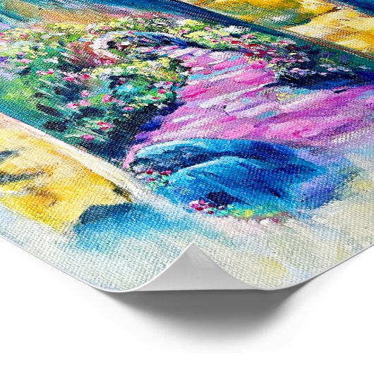 Blue Door Art Poster (Ecke)