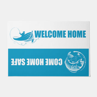 Blue Doormat Fischen, Beste Präsentation der Fisch Fußmatte