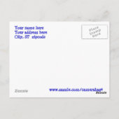 Blue Doors Open House Postcard Postkarte (Rückseite)