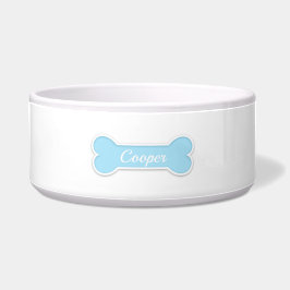 Blue Dose Bone mit benutzerdefiniertem Pet-Namen Napf