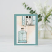 Blue Dose Postcard Postkarte (Stehend Vorderseite)