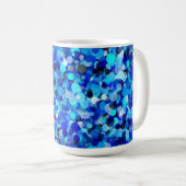 Blue Dot 15oz Tasse (VorderseiteRechts)