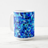 Blue Dot 15oz Tasse (Vorderseite Links)