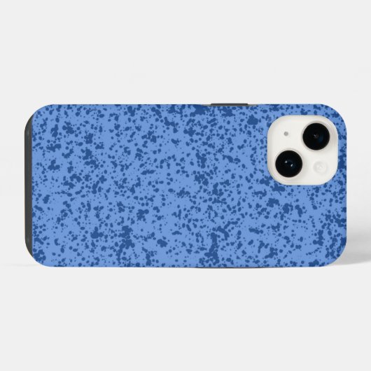 Blue Dot Chaos iPhone Hülle (Rückseite (Horizontal))