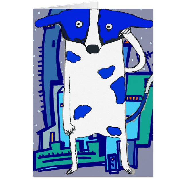 Blue Dot Dog Invades Earth (Vorne)