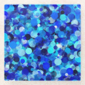 Blue Dot Glass Untersetzer (Vorderseite)