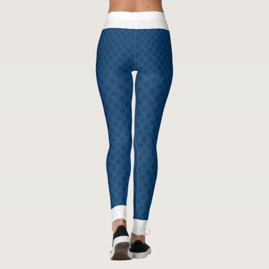 Blue Dot High Waisted Leggings (Rückseite)
