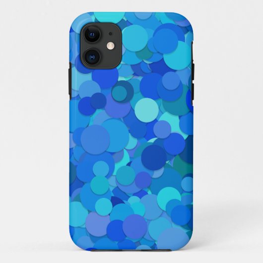 Blue Dot Konfetti Handy Fall Case-Mate iPhone Hülle (Rückseite)