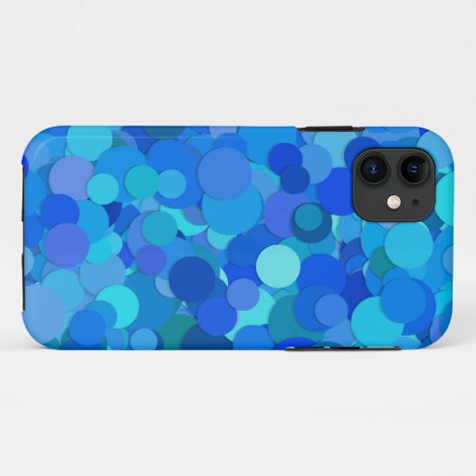Blue Dot Konfetti Handy Fall Case-Mate iPhone Hülle (Rückseite (Horizontal))