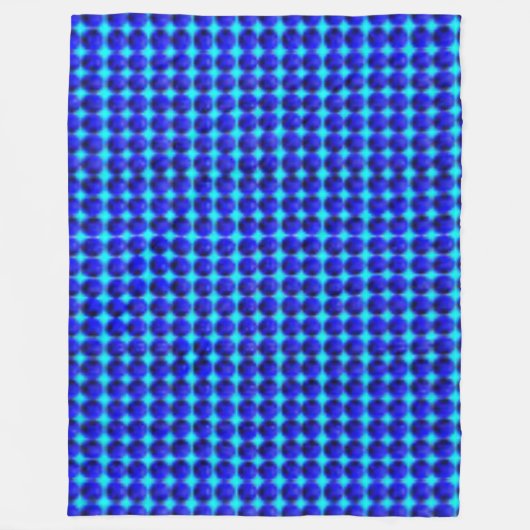 Blue Dot Large Fleecedecke (Vorderseite)