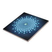 Blue Dot Mandala Fliese (Seite)