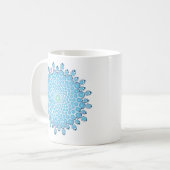 Blue Dot Mandala Tasse (Vorderseite Links)