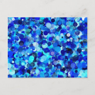 Blue Dot Postcard Postkarte