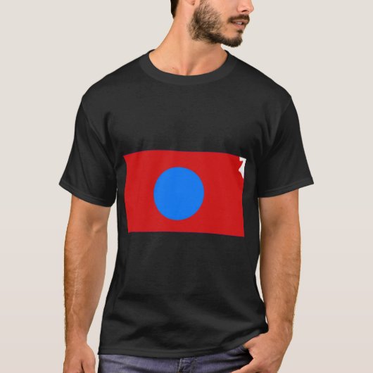 Blue Dot Red Staat KANSAS T-Shirt (Vorderseite)
