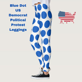 Blue Dot US-Demokrat unterstützt Anti-Trump-Protes Leggings