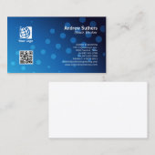 Blue Dots der Börse Broker Business Card Visitenkarte (Vorne/Hinten)