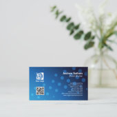 Blue Dots der Börse Broker Business Card Visitenkarte (Stehend Vorderseite)