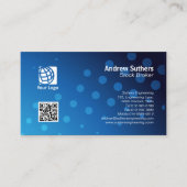 Blue Dots der Börse Broker Business Card Visitenkarte (Vorderseite)