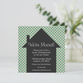 Blue Dots House Erwärmung Party Einladungen (Stehend Vorderseite)