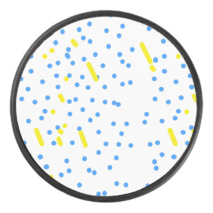 Blue Dots Leonid Meteor Dusche Eishockey Puck