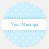 Blue Dots Sticker (Vorderseite)