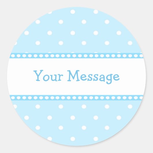 Blue Dots Sticker (Vorderseite)