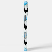 Blue Dotted Daisy's Case-Mate iPhone Hülle (Rückseite / Rechts)