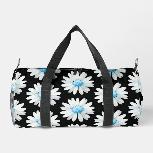 Blue Dotted Daisy's Duffle Bag (Rückseite)