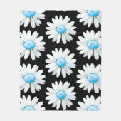 Blue Dotted Daisy's Fleecedecke (Vorderseite)