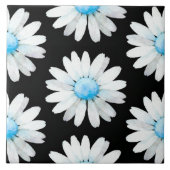 Blue Dotted Daisy's Fliese (Vorderseite)