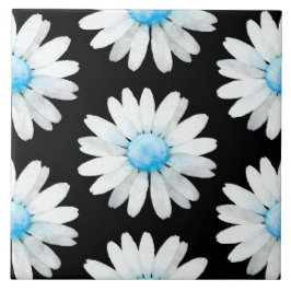Blue Dotted Daisy's Fliese