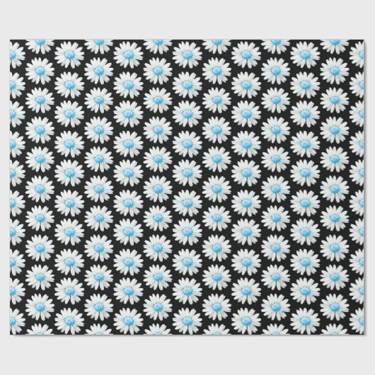 Blue Dotted Daisy's Geschenkpapier (Flach)