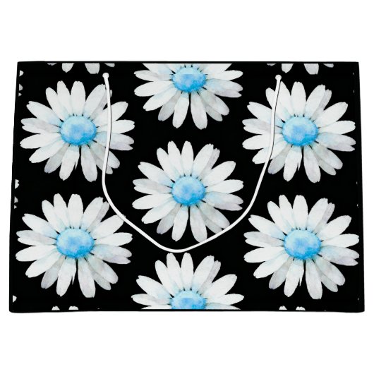 Blue Dotted Daisy's Große Geschenktüte (Vorderseite)