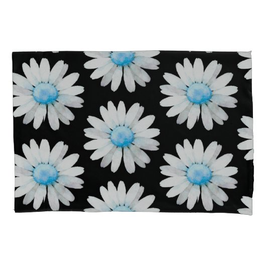 Blue Dotted Daisy's Kissenbezug (Vorderseite)