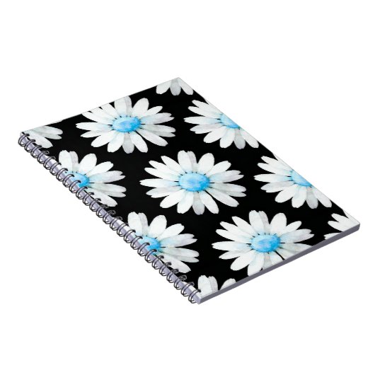 Blue Dotted Daisy's Notizblock (Rechte Seite)