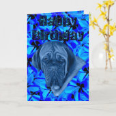 Blue Douge De Boudreaux Birthday Card Karte (Gelbe Blume)