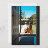 Blue Douse Housewarming Party Illustriert Einladung (Rückseite)