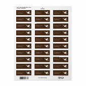 Blue Dove Address Labels (Vorne)