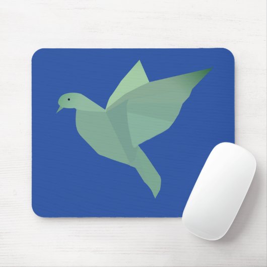 Blue Dove Bird Mousepad (Mit Mouse)