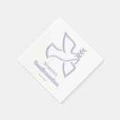 blue dove Confirmation Serviette (Ecke)