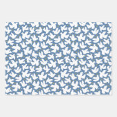 Blue Dove Hanukkah Star von David Wrapping Paper Geschenkpapier Set (Vorderseite)