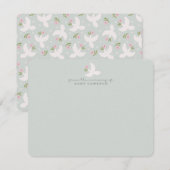 Blue Dove Nursery Note Card Einladung (Vorne/Hinten)