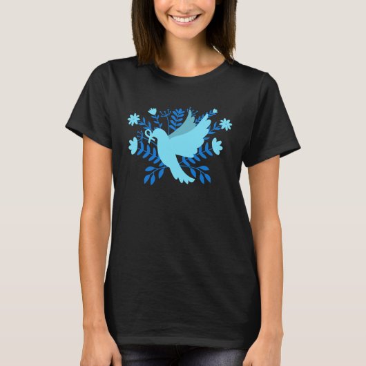 Blue Dove of Peace T - Shirt (Vorderseite)