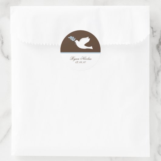 Blue Dove Stickers (Tasche)