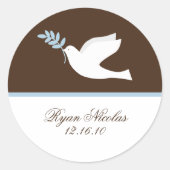 Blue Dove Stickers (Vorderseite)
