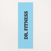 Blue "Dr. Fitness" Yoga Mat Yogamatte (Vorderseite)